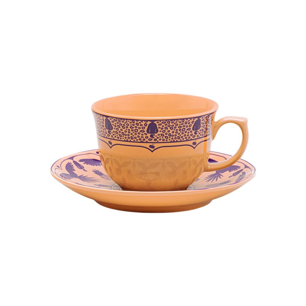 XICARA DE CHA 240ML COM PIRES 15CM TERRA BRASILIS CAJU