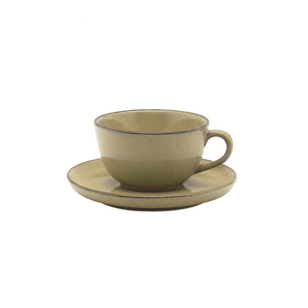 XICARA DE CHA 240ML COM PIRES 15CM TERRA BRASILIS CAJU